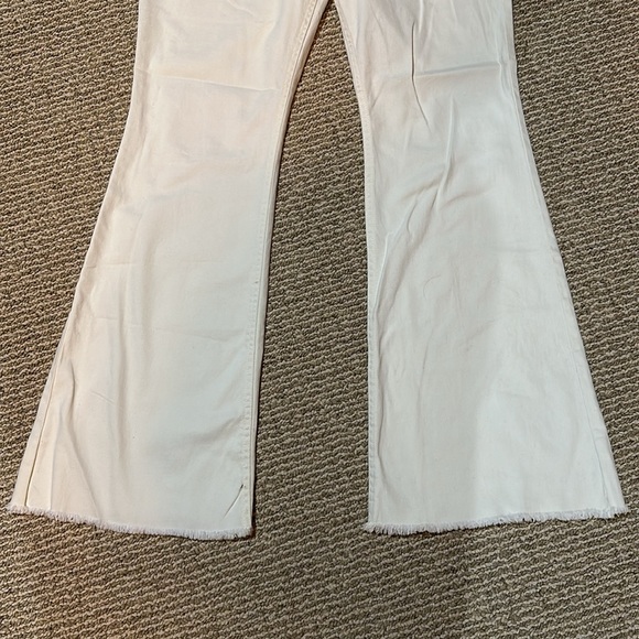 Cream ish white colored flare jeans - Picture 3 of 6